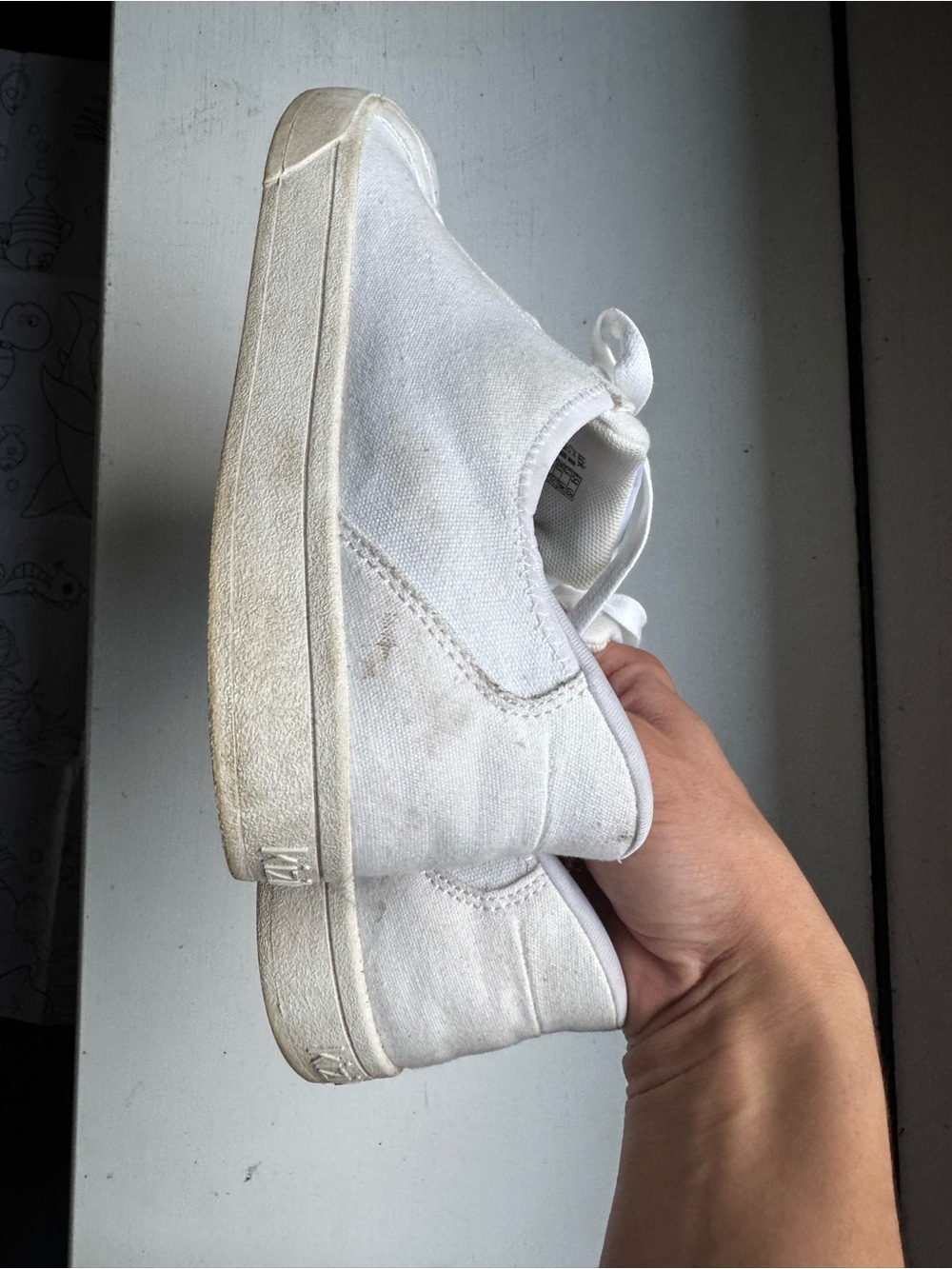 Kizik Women's White Lace-Up Casual Sneakers - Picture 4 of 8